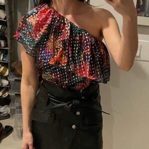 DUNDAS Multicolor Ruffle Top